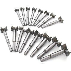 WSOOX 16-Piece Sharp Forstner Drill Set 15 до 35 мм с маркировкой размера для различных работ, деревообработки, DIY работы