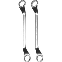 Карта поиска 2 Stück 75 Grad gekröpfter Ringschlüssel, 30 мм x 32 мм, metrisch, 12-Punkt-Spiegel, verchromte Stahllegierung, Doppelsteckschlüssel, lang, Industriequalität, Torx-Steckschlüssel