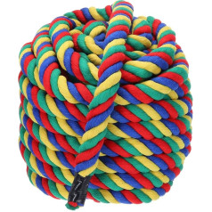 PATIKIL 1 дюйм x 50 футов натуральный крученый хлопковый канат 3 пряди сильный толстый хлопковый канат перетягивание каната войны для перил реме