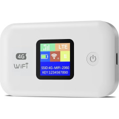 JICICUXI Мобильный WLAN маршрутизатор, 4G портативный WiFi мобильная точка доступа с поддержкой SIM-карт, мобильный интернет LTE маршрутизатор до 150 Мб
