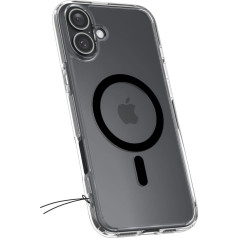 Spigen Задний чехол для iPhone 16 Plus Ultra Hybrid Mag с MagSafe - прозрачный черный