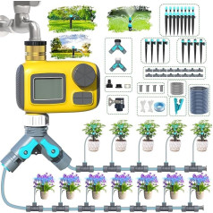 TRJZWA ирригации компьютер системы орошения программируемый капельного орошения шланга, автоматический таймер полива комплект IP55 водонепро
