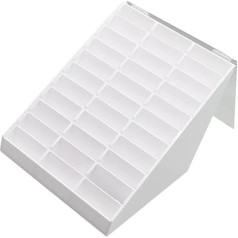 1Stück Nagelspitzen Aufbewahrungsbox für Nagelkunst Weiß Multifunktionale Nagelproben Displaybox für Salon und Heimgebrauch zur Präsentation und Aufbewahrung