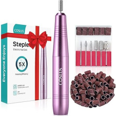 COSLUS Электрический кусачки для гелевых ногтей: 20000 об/мин Провод Регулируемая скорость и направление вращения Набор для маникюра и педикюра