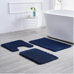 Нескользящий коврик для ванной Sentidos, мягкий, впитывает воду, можно стирать в машине, идеально подходит для ванны, душа и кухни, 60 x 100 см, темн