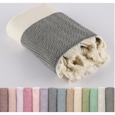 LUCIDUS Пляжное полотенце - 100% турецкий хлопок, быстро сохнет и не оставляет песка, 100 x 200 см Полотенце для сауны, хаммама, для мужчин и женщин - л