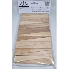 CyberSunrise Hardwood Wedges - упаковка из 18 штук