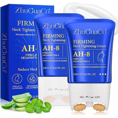 Ah-8 Укрепляющий крем для шеи, Hals und Dekollete Creme, AH-8 Hals Straffende Cremes, Neck Massager Firmings Cream zur Reduzierung von Falten, Halslinien und Schlaffer Haut, für Glatte & Jugendliche Haut (2)