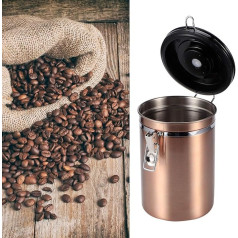 Канистра для кофе из нержавеющей стали HERCHR, герметичный контейнер для хранения продуктов, 50,7 унций, кухонная канистра для чая, муки, сахара,