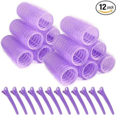 Валики для волос Self Grip Hair Rollers Валики для волос Hair Rollers Валики для длинных волос Curly Hairstyle Colors May Vary Size S Pack of 12