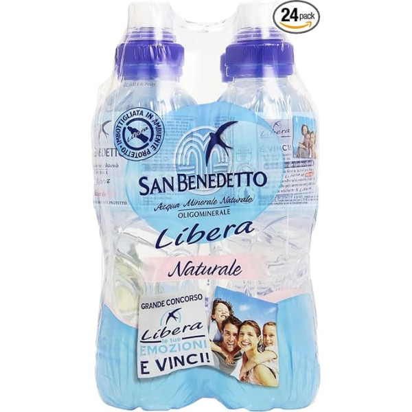 San Benedetto Природная бесплатная вода 0,50 литра 24 бутылки