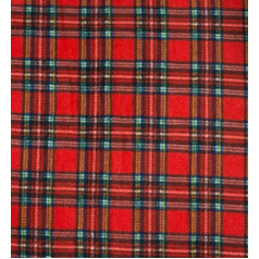 Меховые ткани CRS 5056653820712 Печатная ткань Polar Fleece - Red Tartan, 1 м, 150 x 100 см, полиэстер, 1Mtr 150cmx100cm