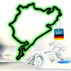Racetrackart Nürburgring Total Distance со светодиодами - ширина 46 см