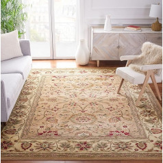 Safavieh Lyndhurst Collection Традиционный ковер для гостиной, столовой, спальни с коротким ворсом бежевого цвета и цвета слоновой кости 240 x 300 см
