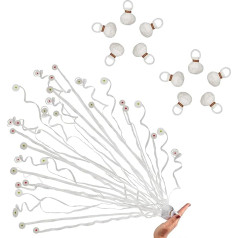 WEIKAXIMU Набор из 10 метательных стримеров Bomb Streamers Throw Confetti Streamers Birthday Wedding Christmas Party Magic Performances (White)