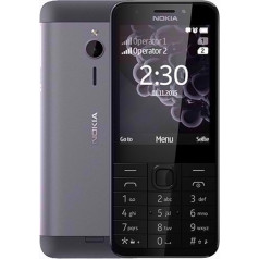 Nokia 230 Dual SIM (Tamsus sidabrinis) 2,8 дюйма 16 МБ