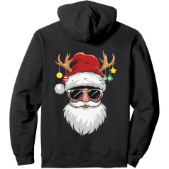 Толстовка-пуловер Cool Santa Claus Festive Santa Look, черный