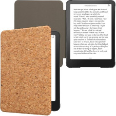 kwmobile Hülle kompatibel mit Amazon Kindle Paperwhite (2024)/Colorsoft - Kork eReader Schutzhülle Cover Case - Hellbraun