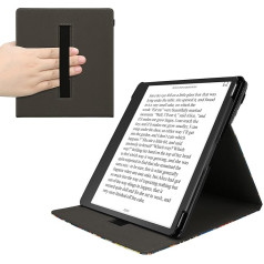 Чехол kwmobile совместим с чехлом Amazon Kindle Scribe (2024) - чехол с петлей и подставкой - разноцветный на тему библиотеки
