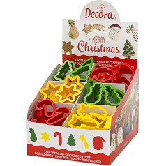 DECORA 0256212 2017 Cookie Cutter Christmas Display 60-Piece