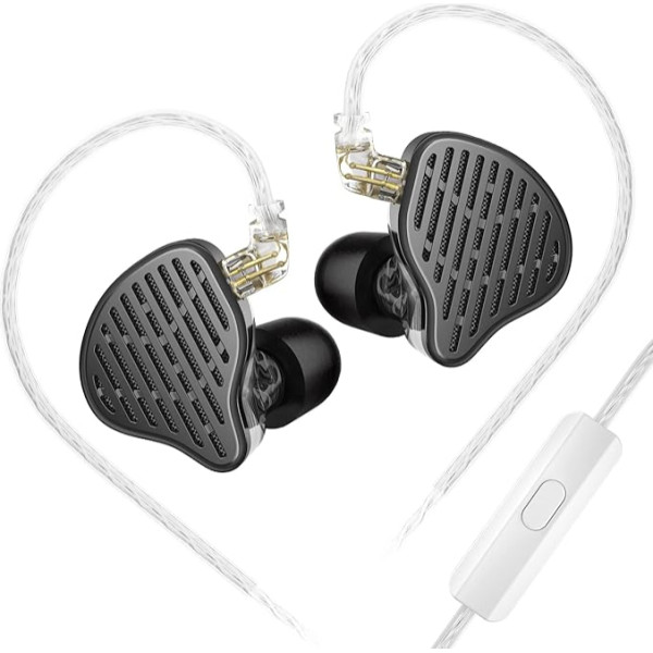 KZ x HBB PR2 In-Ear Headphones KZ Earbuds 13.2mm Planar Magnetic Driver Gaming Earbuds Noise Cancelling IEM Headphones Wired with Detachable Cable for Musicians (With Microphone)