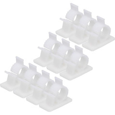 Карта поиска поставщиков 30 Stück selbstklebende Kabel-Management-Clip PE Kabelklemmen 13-16 mm verstellbar für USB-Kabel, Mauskabel, Netzwerkkabel, Weiß