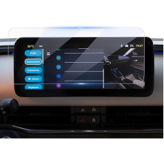 LUWU Pack of 2 Compatible with Fiat 600 / 600e 2024 2025 2026 Navigation Screen Protector 10.25 Inch Uconnect Nano Screen Protector 6H Scratch-Resistant Fiat 600 Accessories