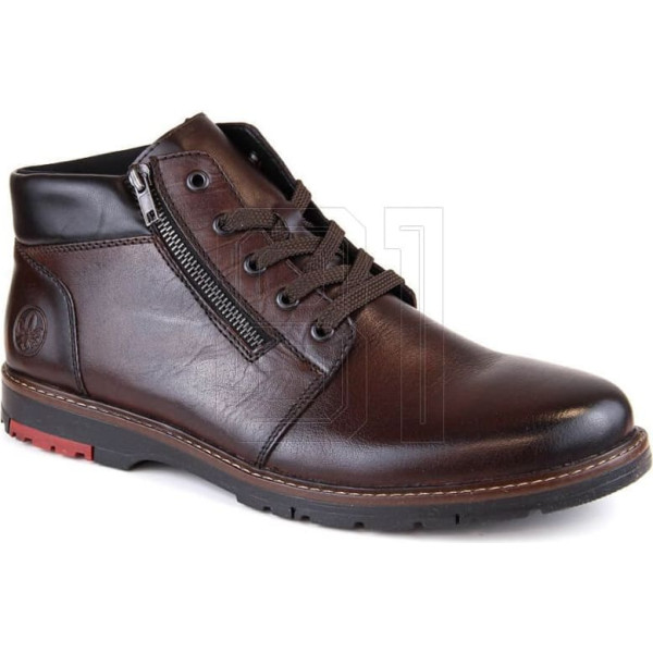 Кожаные утепленные ботинки из комфортной шерсти M RKR625 коричневый / 42