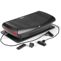 Виброплатформа FitEngine 4D | 60 уровней интенсивности и 4 режима вибрации | Изогнутый дизайн со светодиодной подсветкой | Включает управление бра