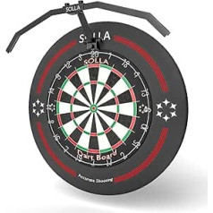 SOLLA LED складной светильник для дартборда, TOR135 портативный светильник для всех дартбордов, регулируемый угол облучения и яркость, профессио