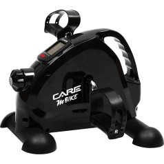 Care Fitness - Mini Bottom Bracket - M Bike - Care - Ergonomic Format - Compact 3.5kg - Adjustable Intensity - Digital Display - Non-slip Pedals - Straps Included for Stability