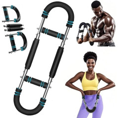 Регулируемый тренажер для укрепления рук, U-образная пружинная штанга для укрепления рук, грудь, тренировка силы рук, оборудование для фитн
