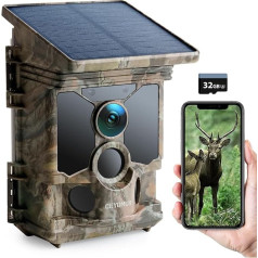 Солнечная WLAN Bluetooth дикой природы камера мобильного телефона передачи CEYOMUR 4K 30fps 46MP охотничья камера с датчиком движения ночного видения IP66 