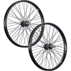 20 дюймов BMX колеса комплект Box Rim черный 48 отверстий полный оси