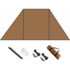 Ветрозащитный экран для приготовления пищи на открытом воздухе Прочный ветрозащитный экран для палатки-барбекю с прочными стойками и яко