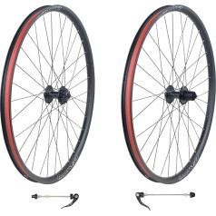 WEEROCK Bicycle 26/27.5/29 Inch MTB Wheel Set Aluminium Alloy Double Wall Rims for Mountain Bike, Bicycle Wheelsets with Bearing Hubs for Disc Brake, Compatible with 7/8/9/10/11 Speeds
