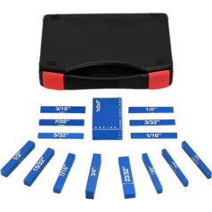 Установочные блоки Kdouehg, набор измерителей высоты для деревообработки, 15-TLG. Установочные бруски, аксессуары для фрезерного стола и настоль