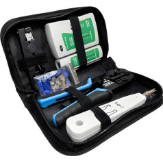 Retoo Тестер обжимных машин для сетевых кабелей со штекерами RJ45 - комплект