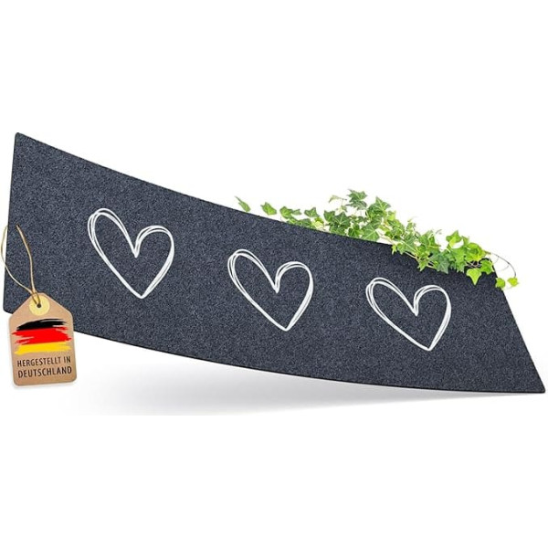 ElbFuchs [NEW Doormat I 120 x 40 cm with Hearts [Extra Non-Slip & Washing Machine Suitable] Doormat Outdoor and Indoor I Door Mat | Doormat | Shoe Parking Space
