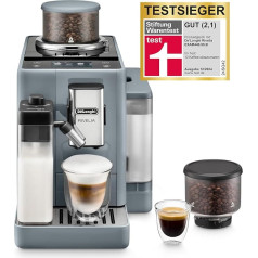 De'Longhi Rivelia EXAM440.55.G Полностью автоматическая кофемашина, молочная система LatteCrema, сменный контейнер для зерен, 16 напитков из кофе/молока, функ