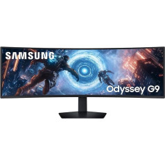 Samsung Odyssey Ark G91F, изогнутый игровой монитор Ultrawide, 49 дюймов, LED VA панель, DQHD, 5120 x 1440 пикселей, FreeSync Premium Pro, время отклика 1 мс, частота обновления 144