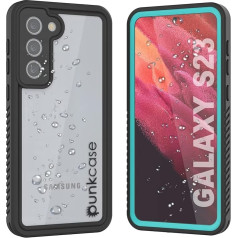 Водонепроницаемый чехол для мобильного телефона Punkcase Galaxy S23 [Extreme Series] [Slim Fit] [IP68 Certified] [Shockproof] [Dirtproof] [Snowproof] Armor Cover for Galaxy S23 5G (6.1 Inch) (2023) [Teal]