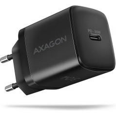 Axagon Сетевое зарядное устройство Acu-pd30 pd 30w, 1x usb-c порт, pd3.0/qc3.0/afc/fcp/apple black