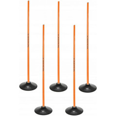Слаломная полоса препятствий 160см палки + основа 1,5кг Оранжевый 100866 / N/A