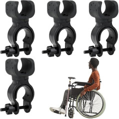 Упаковка из 4 держателей для костылей, держатель для трости, аксессуары для инвалидного кресла, держатель для трости для роллатора, держате