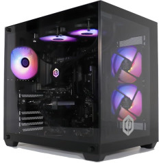 CYBERPOWERPC Luxe Gaming PC - AMD Ryzen 7 5700X, AMD Radeon RX 9070 XT 16GB, 32GB RAM, 1TB NVMe SSD, 750W 80+ PSU, Wi-Fi, водяное охлаждение, Windows 11, Ark RGB