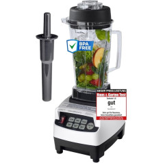 Profi YaYago Power Mixer Blender Smoothie Maker / Ice Crusher with Stainless Steel Blades - до 38,000 оборотов в минуту, идеально подходит для смузи 2 литра BPA-FREI белый