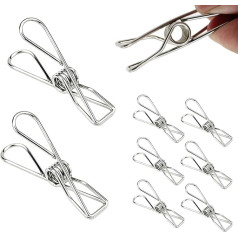 20 шт. прищепок для одежды, зажимы для чипов, прочные металлические прищепки для одежды, пакетов с закусками, мочалок, картин, бумаги дома, на 
