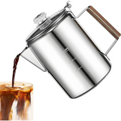 Кофеварка Genérico Percolator: винтажная портативная кофеварка для кемпинга и воссоединения семьи