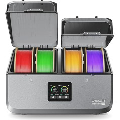 Creality SpacePi X4 Filament Dryer, 4 Spools Filament Dryer with 2 Independent Heating Chambers, Filament Dryer Box with Auto Noise Reduction/Dehumidification, Up to 85°C, for PLA, PETG ABS, TPU, PC